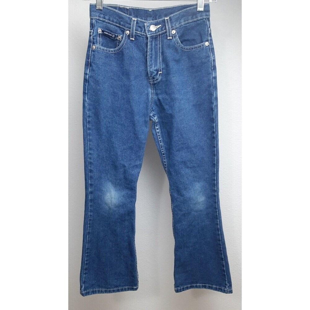 Jordache Girls Size 12 Blue Jeans Flare Vintage 25x26